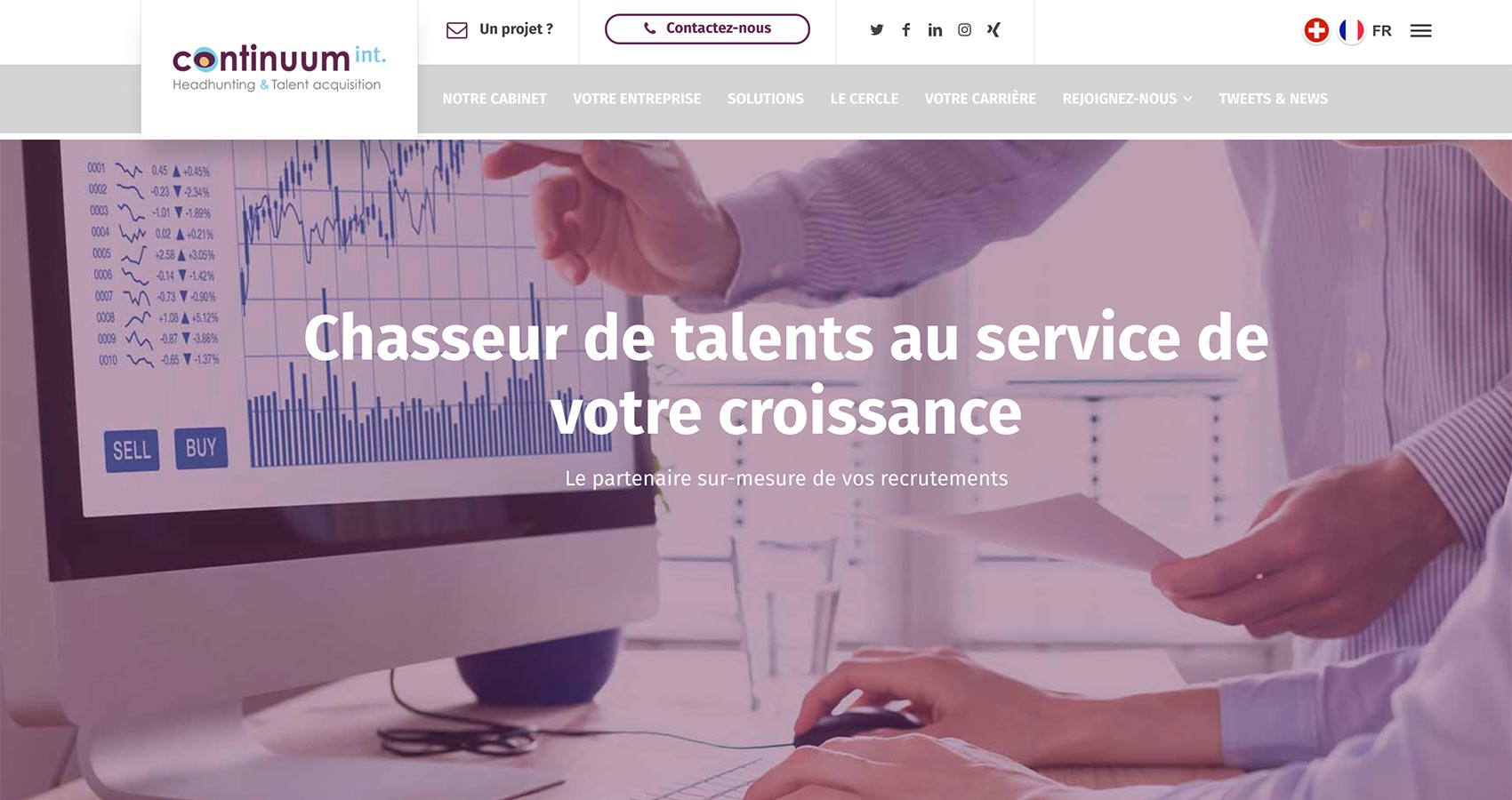 Création site web Perpignan - continuum international