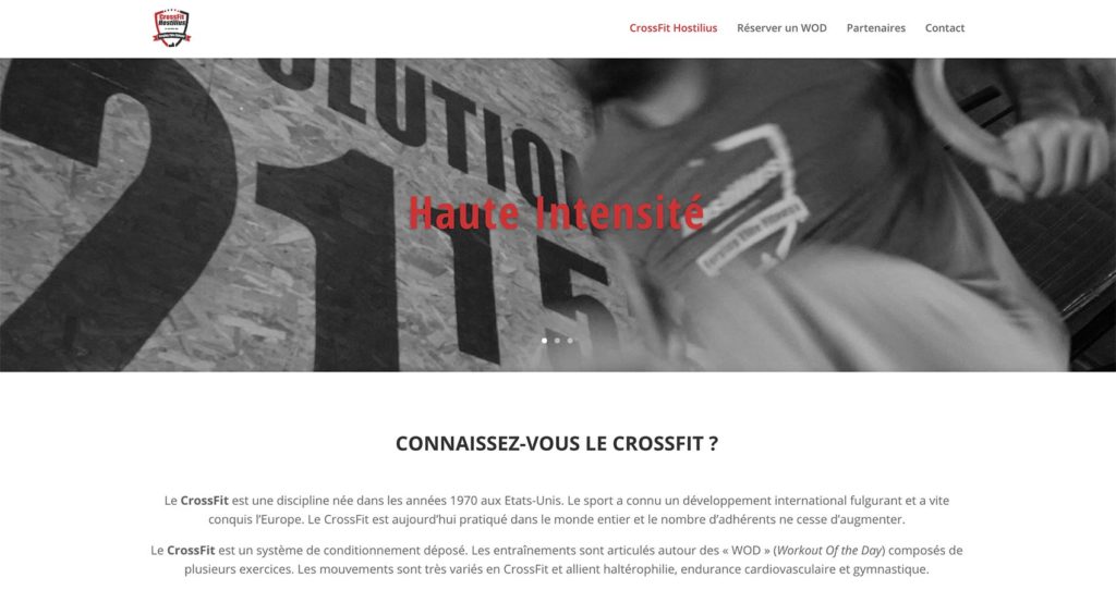 Création site web Cabestany - CrossFit Hostilius