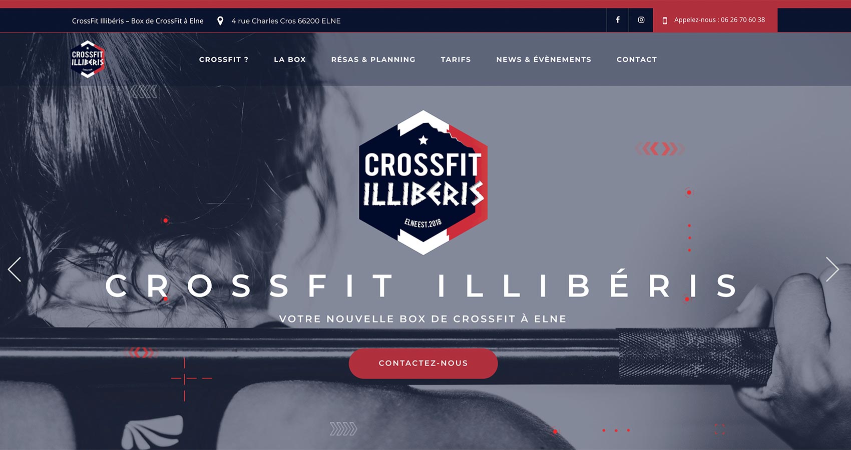 Création site web - CrossFit Illibéris