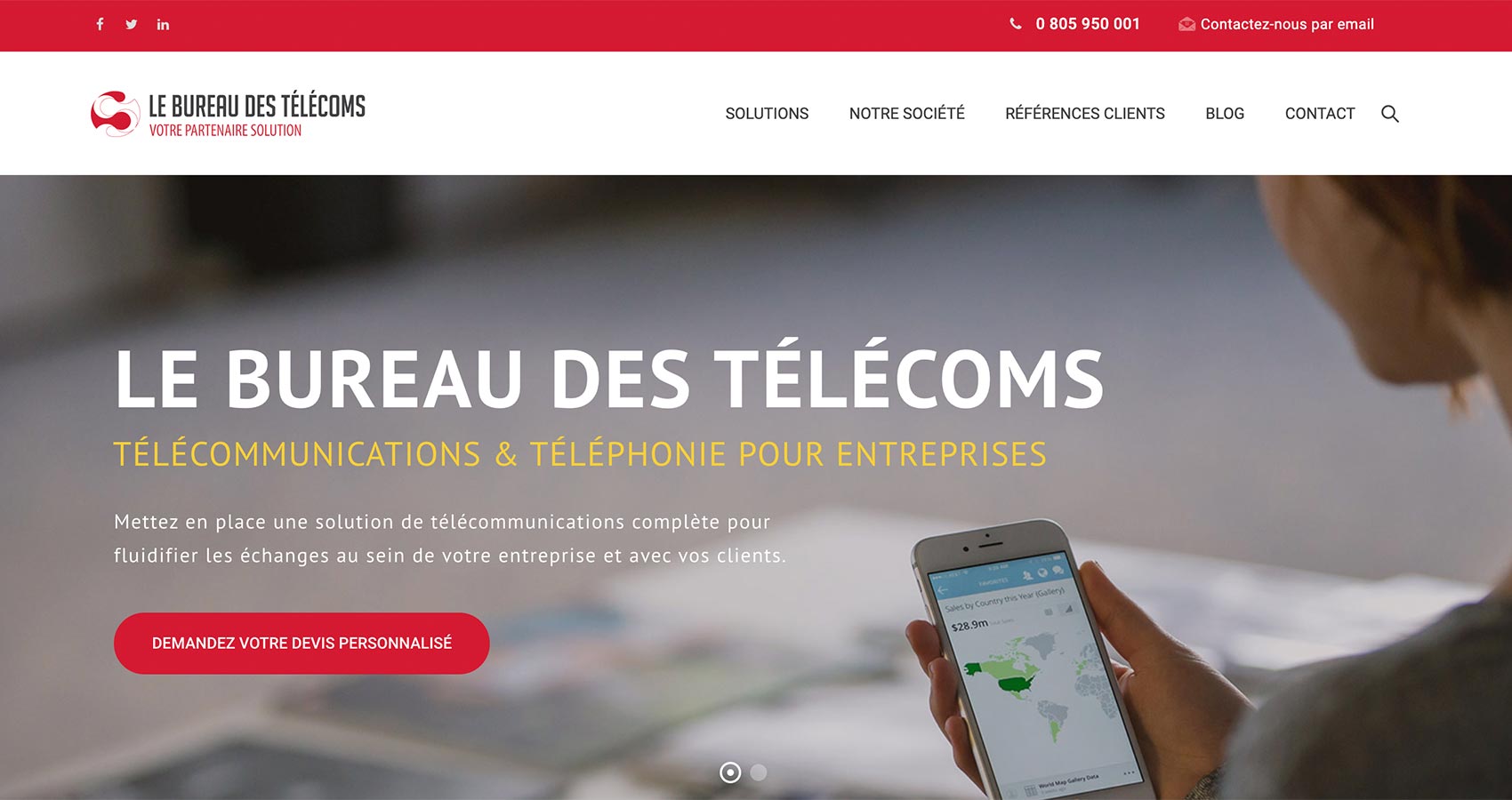 Création site web - Le Bureau des Télécoms