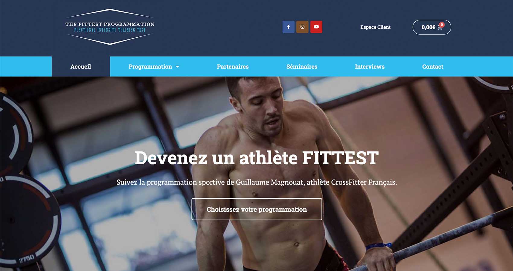 Création site web The Fittest Programmation