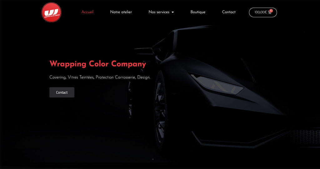Création site web - Aperçu Wrapping Color Company