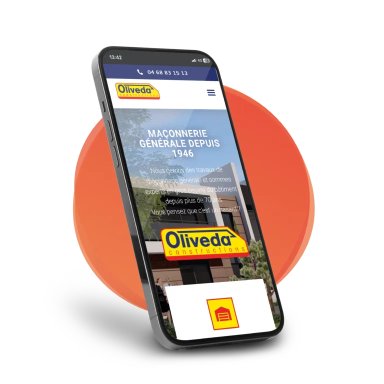 Un site présentant les services d'Oliveda