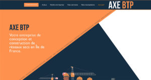 Création site web AXE BTP
