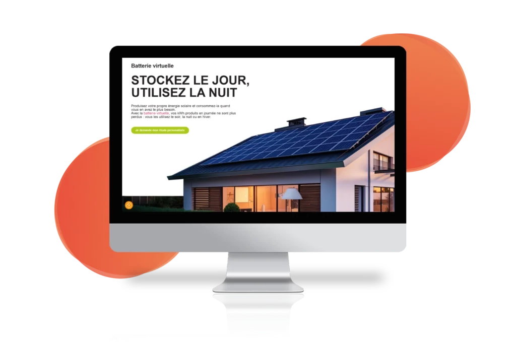 Landing page batterie virtuelle SMART ENR