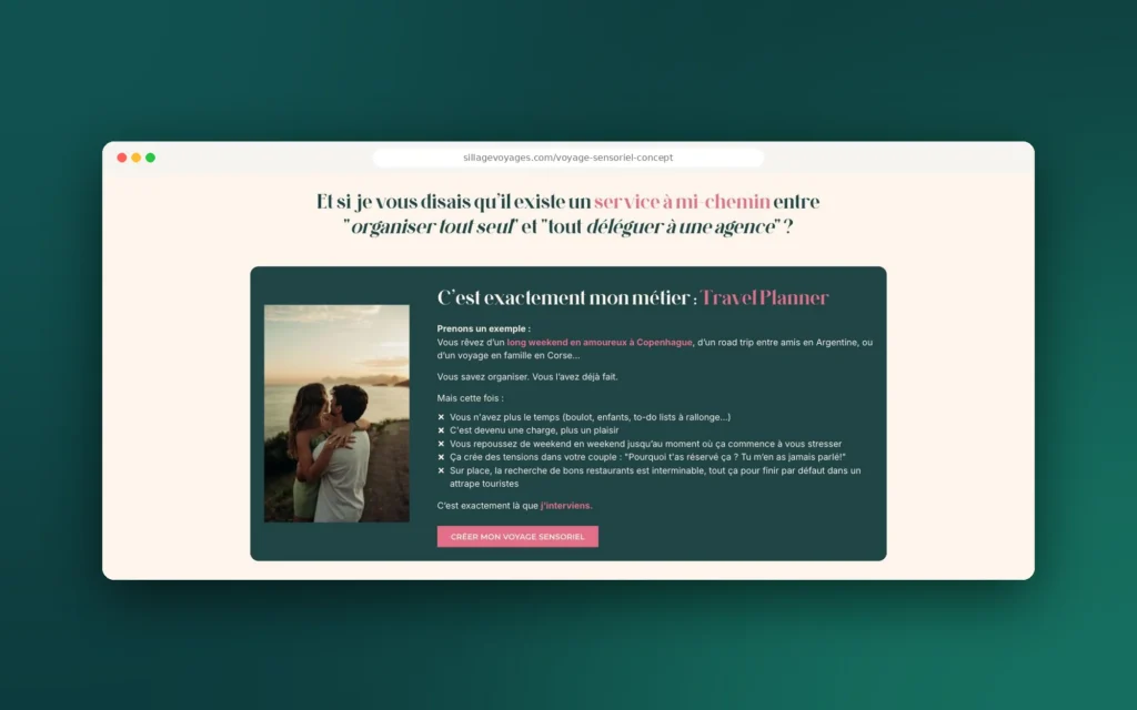 Sillage Voyages — présentation